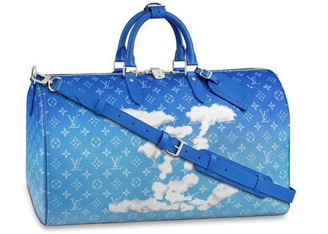 louis vuitton keepall bleu|Louis Vuitton Keepall 50 price.